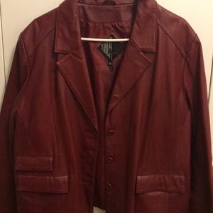 Leather Blazer light weight jacket
